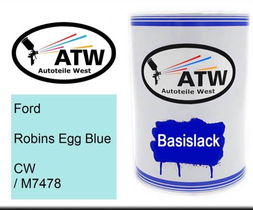 Ford, Robins Egg Blue, CW / M7478: 500ml Lackdose, von ATW Autoteile West.